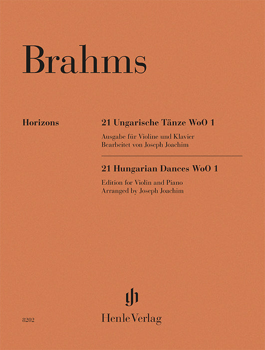 Johannes Brahms: 21 Hungarian Dances WoO 1 cover