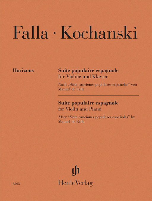Manuel de Falla: Suite populaire espagnole cover