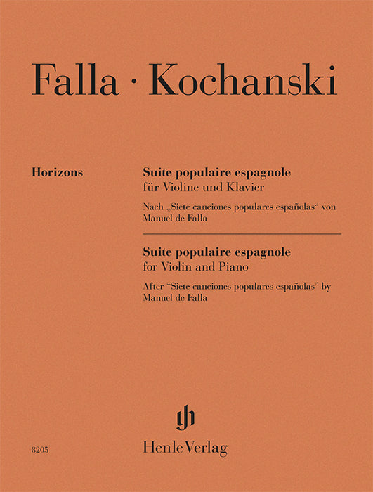 Manuel de Falla: Suite populaire espagnole cover
