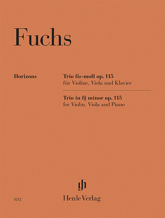 Robert Fuchs: Trio f sharp minor op. 115 for Violin, Viola and Piano cover