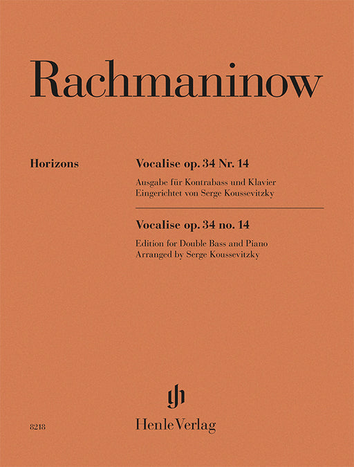 Sergei Rachmaninoff: Vocalise op. 34 no. 14 cover