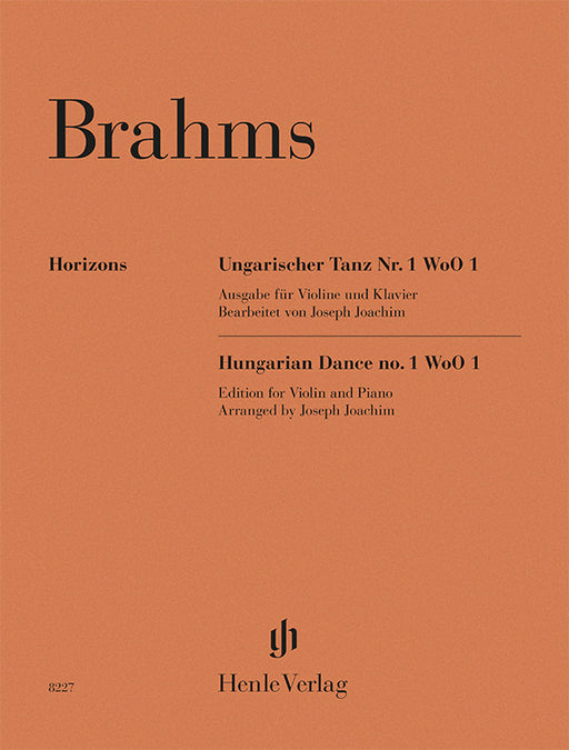 Johannes Brahms: Hungarian Dance no. 1 WoO 1 cover