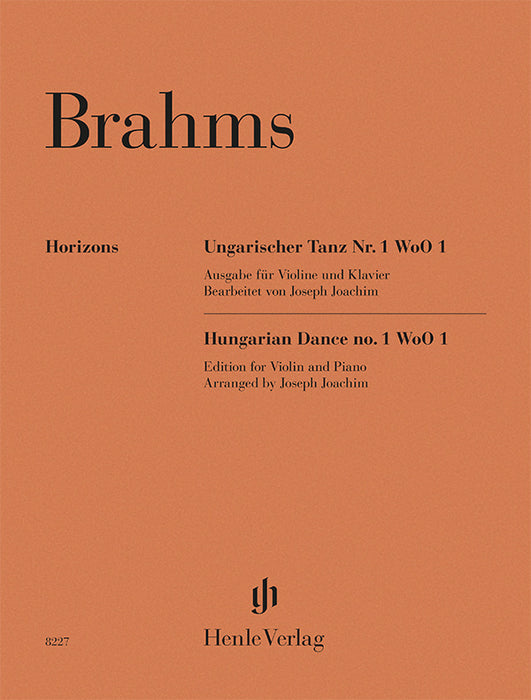 Johannes Brahms: Hungarian Dance no. 1 WoO 1 cover