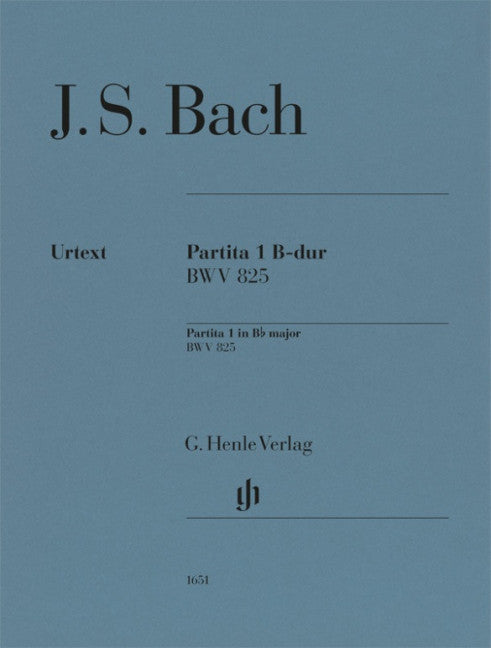 Partita Nr. 1 B-dur BWV 825 BWV 825 B flat major 有指法
