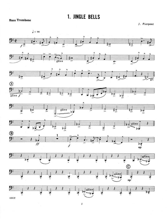 Ten Christmas Carols For Trombone Quintet