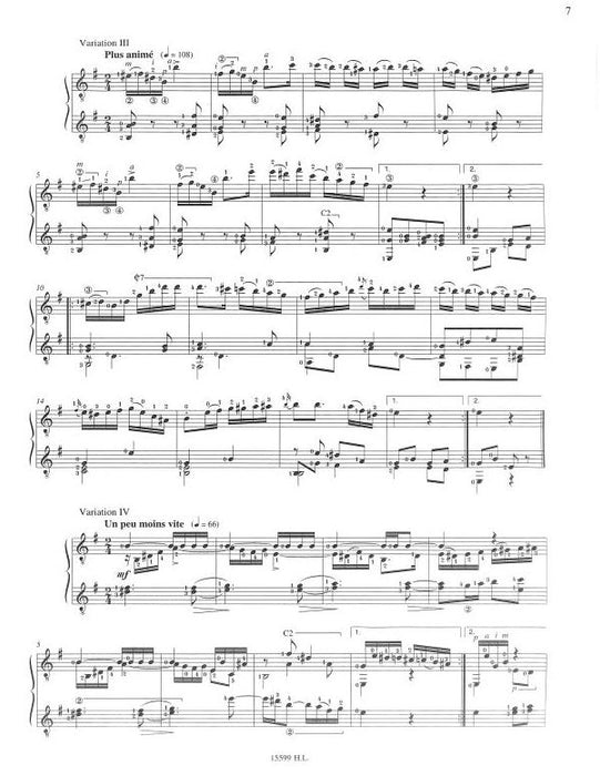 Souvenir de Russie Op.63 Fantaisie pour deux guitares