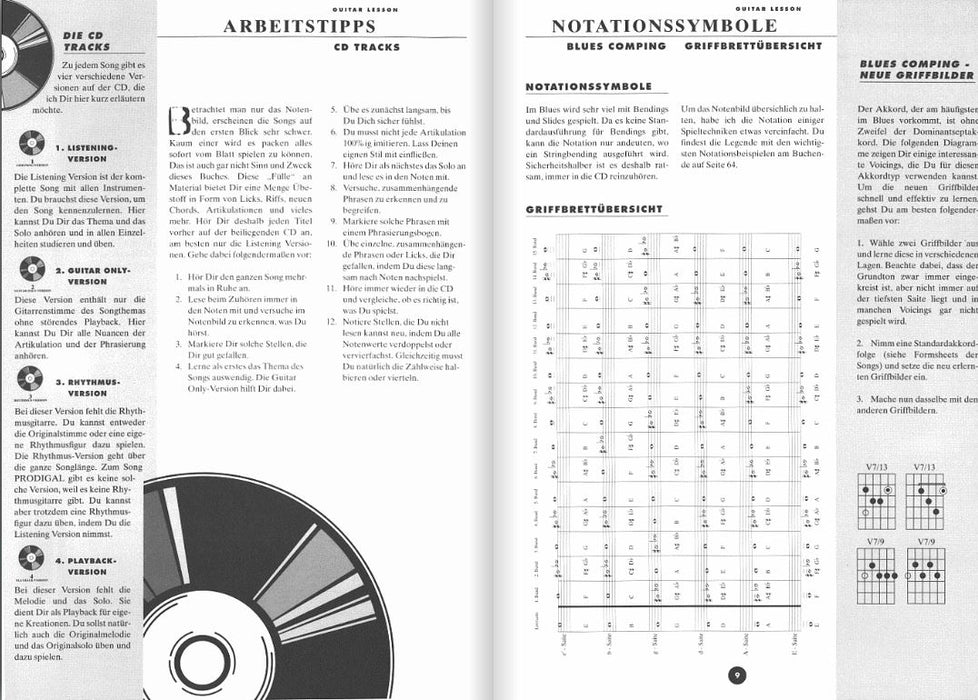 Modern Blues Styles - Guitar Lessons Songs und Übungen