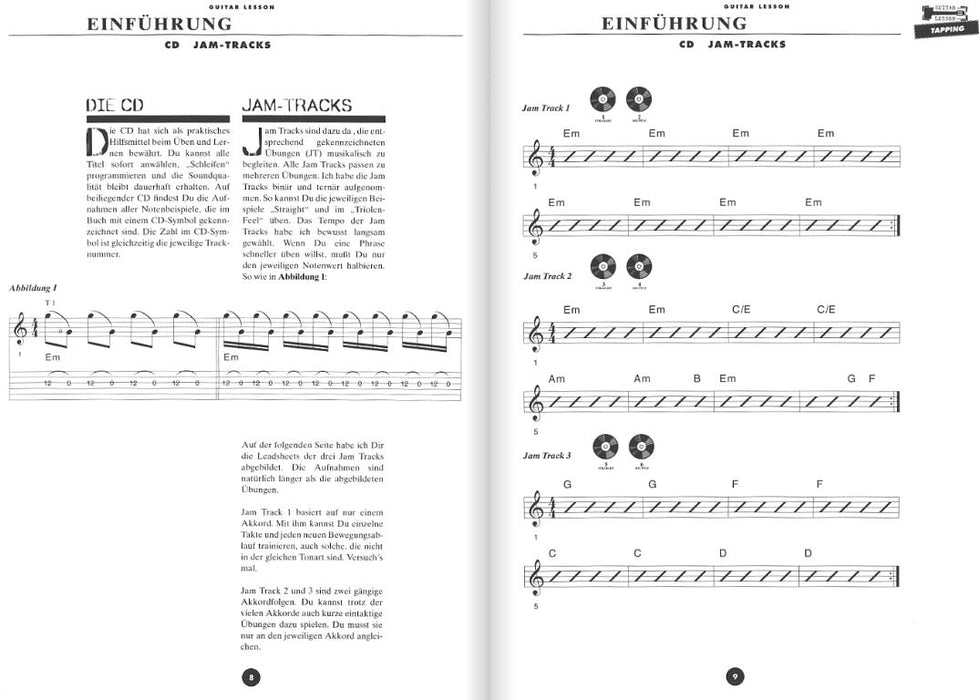 Tapping - Guitar Lessons Mit Songs und Übungen
