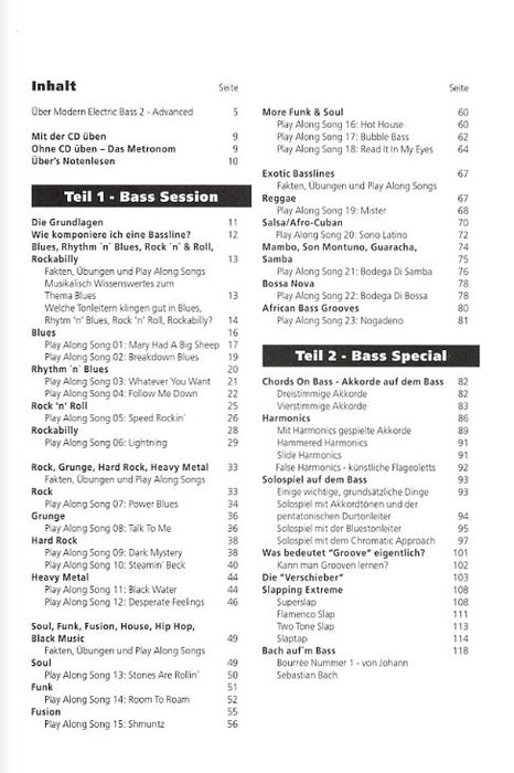 Modern Electric Bass II Advanced Die "neue" Schule