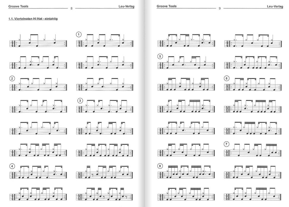 Modern Drumming Grooves Schlagzeuglehrbuch mit CD zum Mitspielen Groove Tools