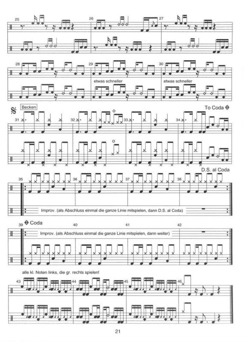 Drumset-Time 15 Schlagzeug-Duette für Anfänger, Fortgeschrittene und Profis