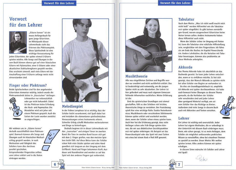 Gitarre lernen Die Anfängerschule für akustische und elektrische Gitarre