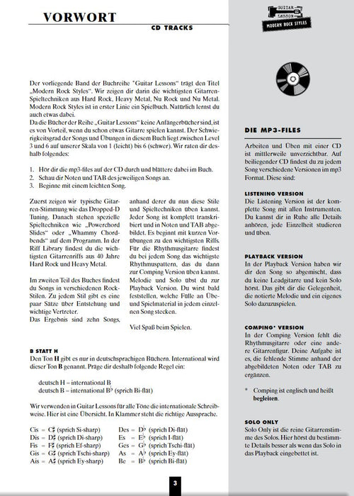 Modern Rock Styles 10 Songs