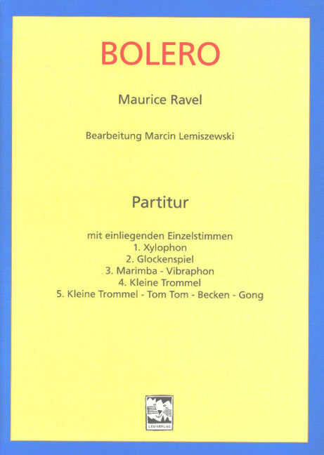 Bolero Quintett für Schlagwerk