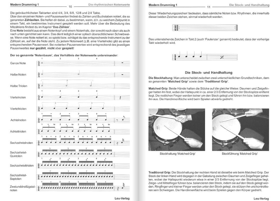 Modern Drumming 1 Vol. 1 Schlagzeugschule mit CD zum Mitspielen Vol. 1