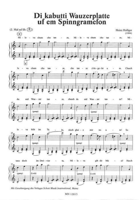 Di kabutti Wauzerplatte uf em Spinngramefon