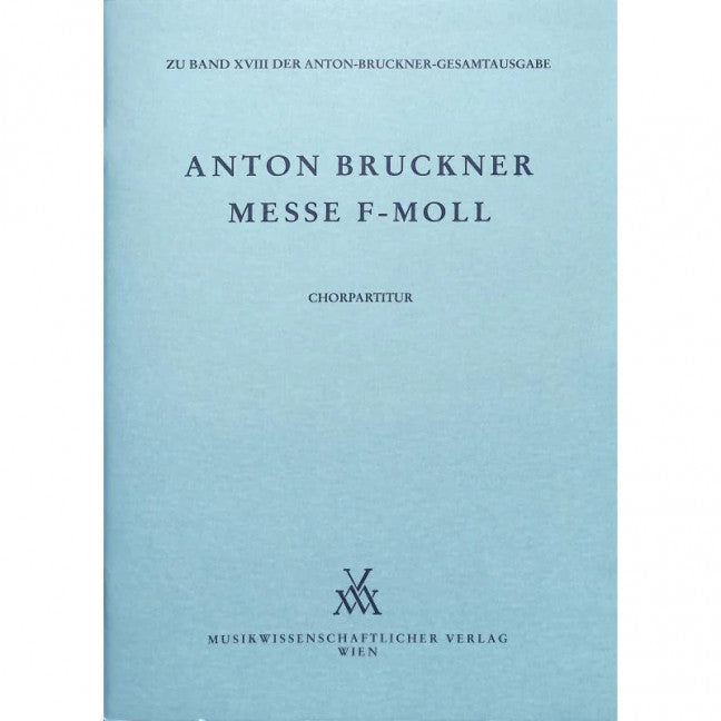 Mass F Minor Choral Score