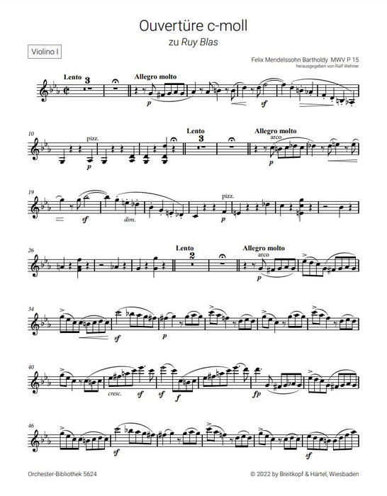 Overture to Ruy Blas MWV P 15 MWV P 15