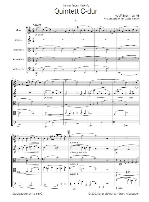 Quintet in C major op. 68 op. 68 C major