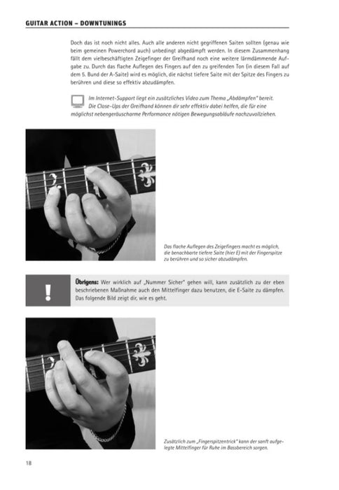 guitar action – downtunings