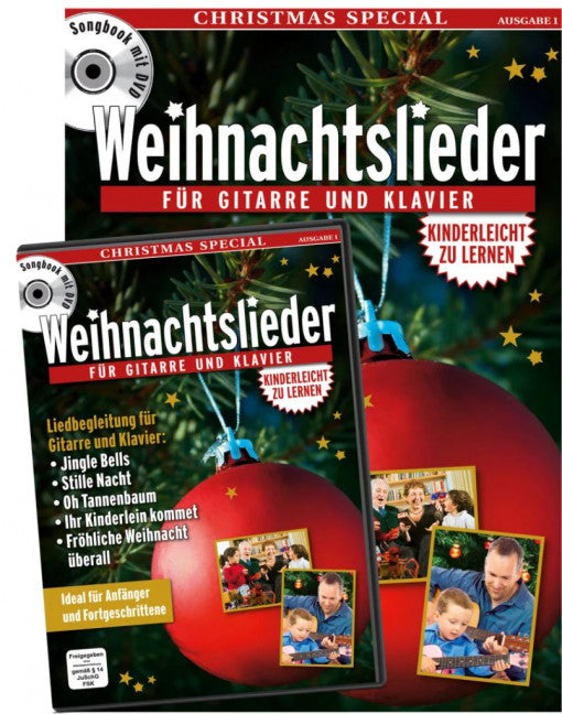 Weihnachtslieder – Best of Songs Liedbegleitung für Gitarre und Klavier