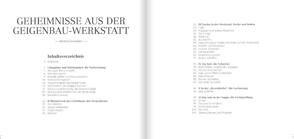 Geheimnisse aus der Geigenbauwerkstatt Vom Holz zum Meisterinstrument