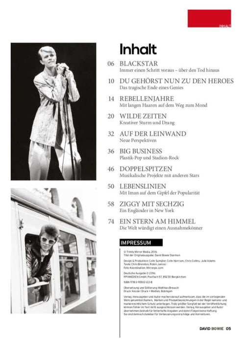 Bowie Starman "Die Zukunft gehört denen, die sie kommen hören" 1947 - 2016