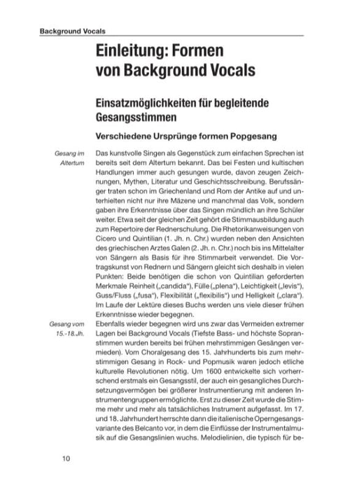Background Vocals Grundlagen für Probe, Bühne und Studio