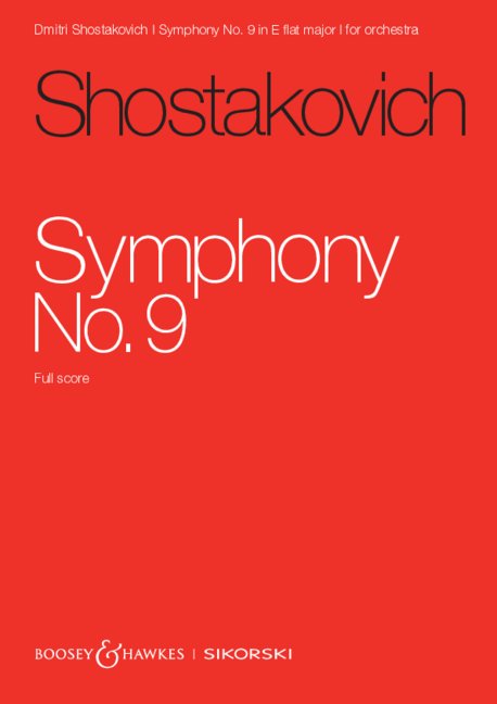 Symphony No 9 op. 70 op. 70 E minor