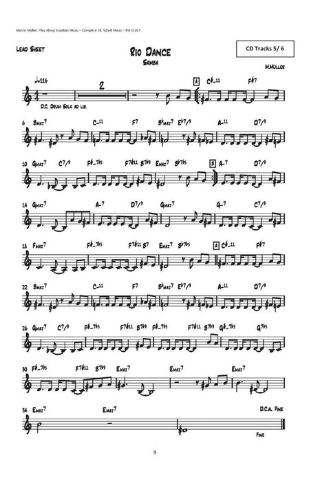 Play Along Brazilian Music Leadstimmen für C-, B-, Es-und Bassinstrumente