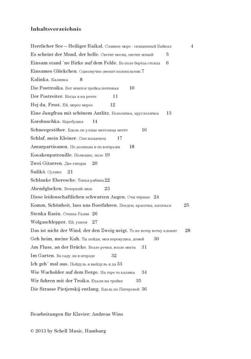 Russische Melodien für Klavier