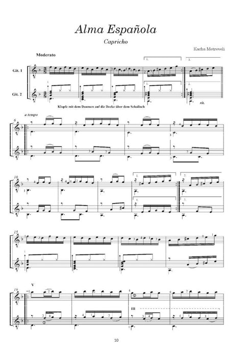 Dos Guitarras Españolas Spanische Duette ab mittlerem Schwierigkeitsgrad