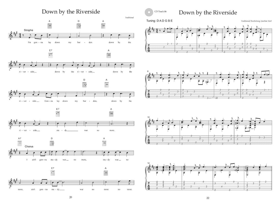 Gospel Classics arrangiert für Fingerstyle Gitarre