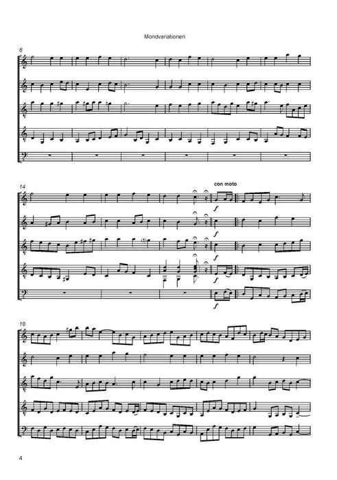 Mondvariationen - Konzertstück nach „Der Mond ist aufgegangen“