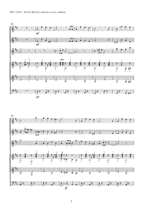 Jingle Bells Konzertstück für Zupforchester