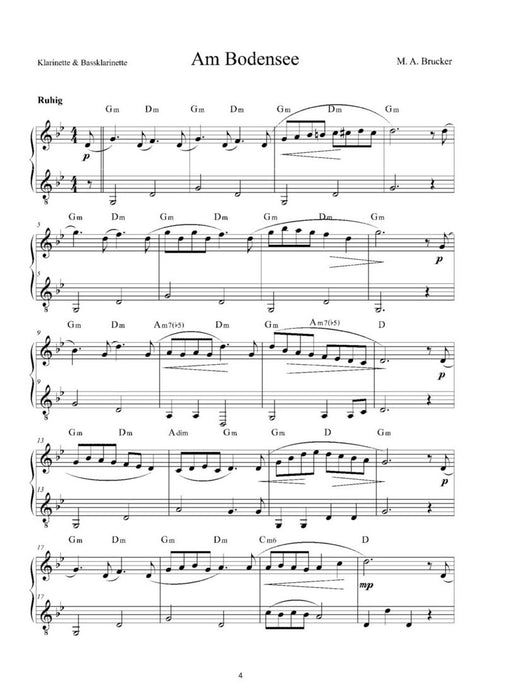 Klezmer - Das kleine Ensemble Kompositionen für Klarinette, Bass-Klarinette und Begleitung