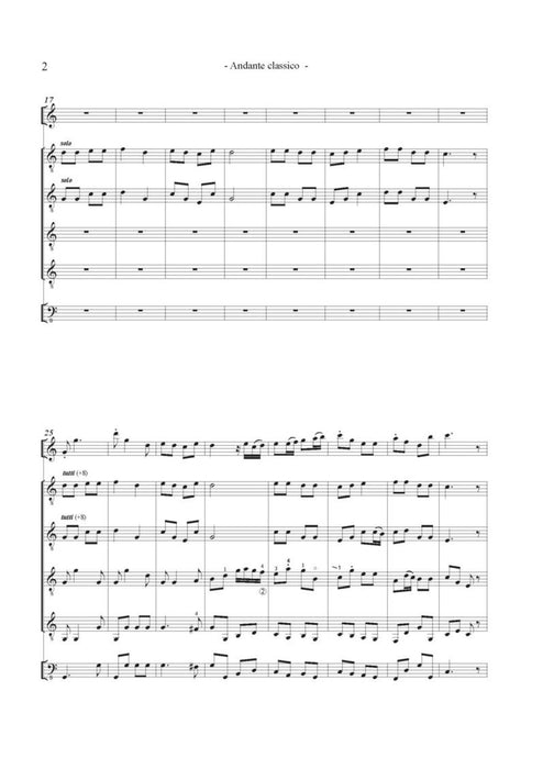 Andante Classico nach Andante op. 80, Nr. 2 von Joseph Küffner