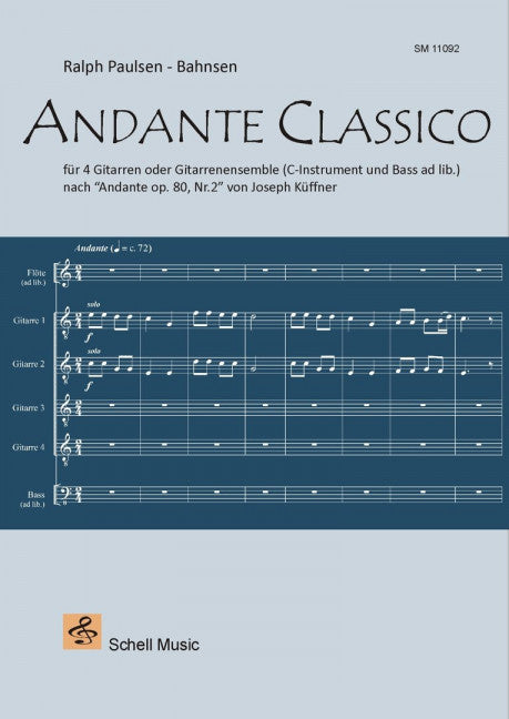 Andante Classico nach Andante op. 80, Nr. 2 von Joseph Küffner