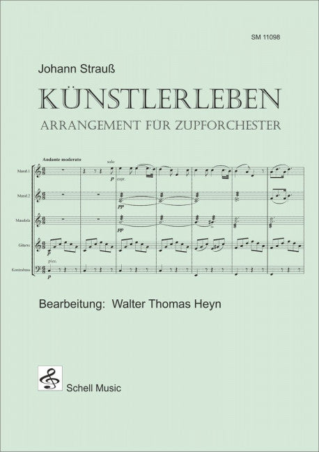 Künstlerleben Arrangement für Zupf-Orchester