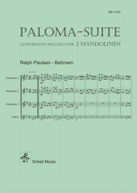 Paloma Suite Concertino Piccolo für 3 Mandolinen