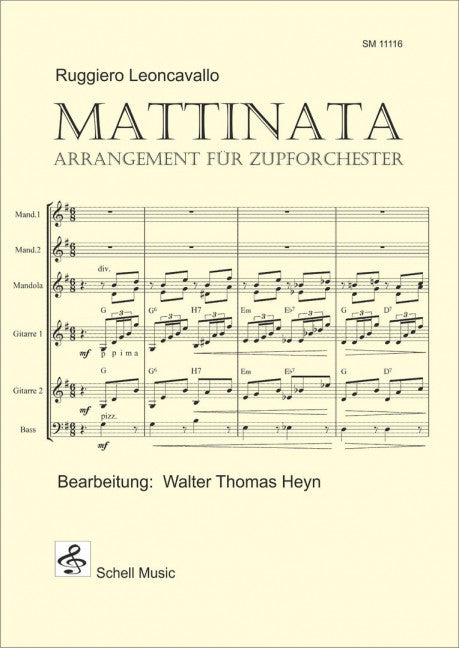 Mattinata Arrangement für Zuopforchester
