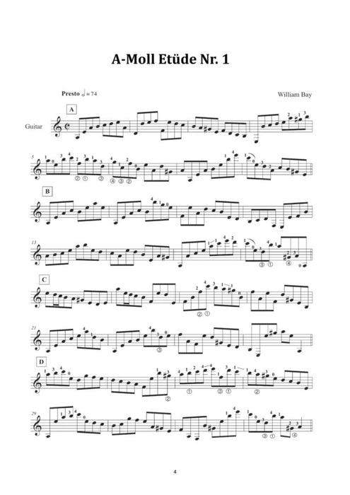 Melodische Etüden Wege zum virtuosen Gitarrenspiel