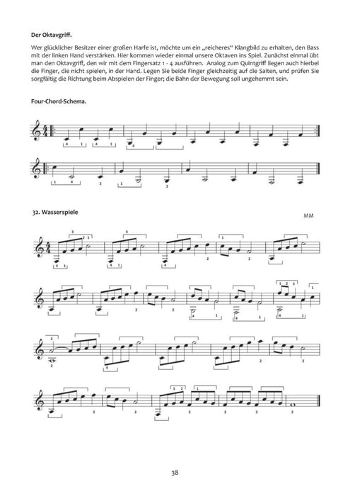 Saitenklang Das Spiel auf der Harfe