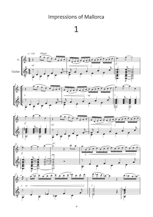 Impressions of Mallorca Suite für Flöte und Gitarre