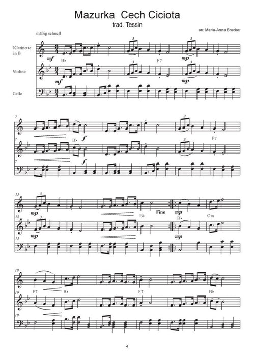 Alpenländische Musik für Klarinette, Violine und Cello