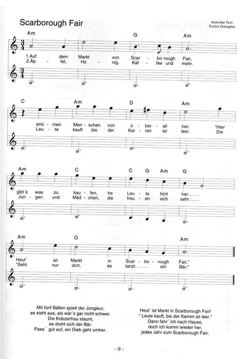 Lieder, Songs & Tänze Spielbuch für 1-3 Gitarren