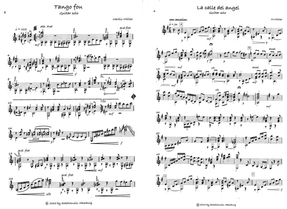 Recuerdos de Buenos Aires Tangokompositionen für Gitarre