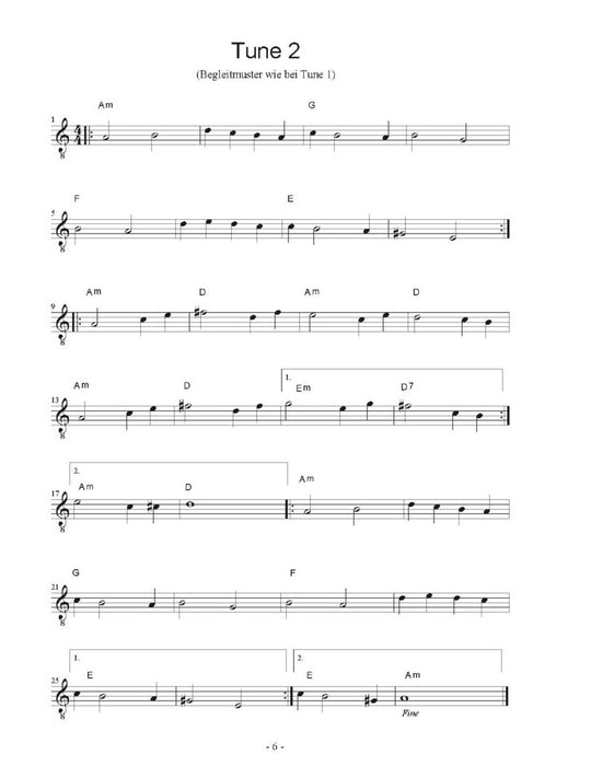 Session Tunes Spielstücke für den jungen Gitarristen