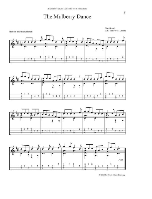 Irische Melodien für Mandoline