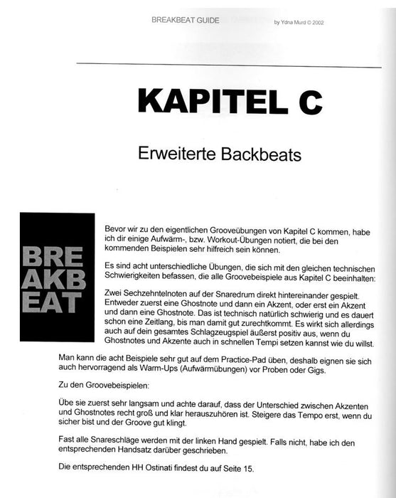 Breakbeat Guide Schlagzeugschule